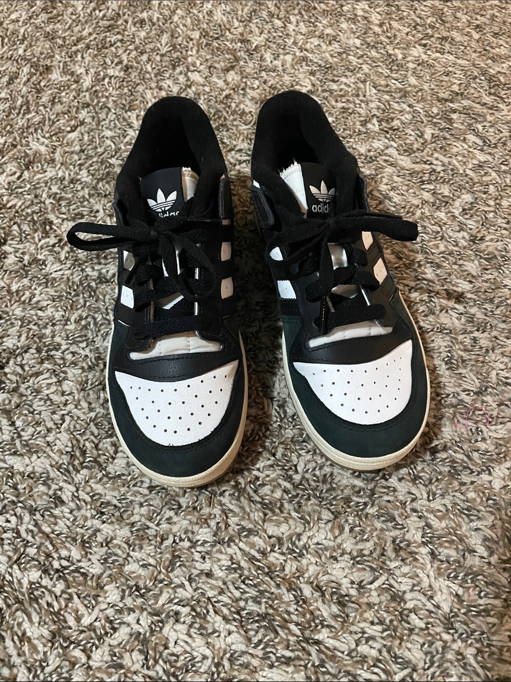 adidas Kids Black and White Sneakers